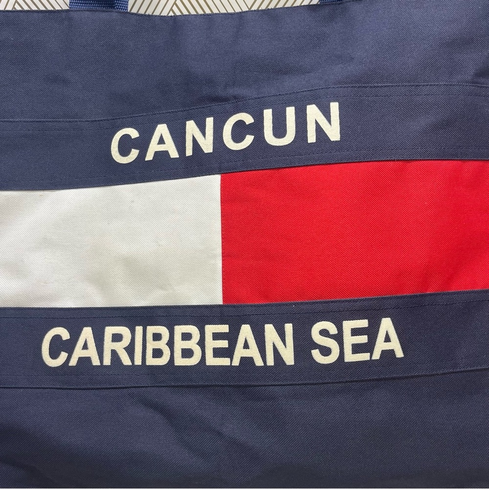 CANCUN CARIBBEAN SEA BAG WITH ZIPPER O14 - Picture 3 of 5